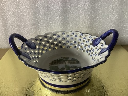 Corbeille porcelaine ajourée - corbeille,