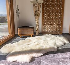 Grand Peau de Mouton Veritable XXXXL 210 x 120 cm, Naturelle Tapis Peau Mouton