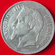5 Francs Napoléon III,  tête