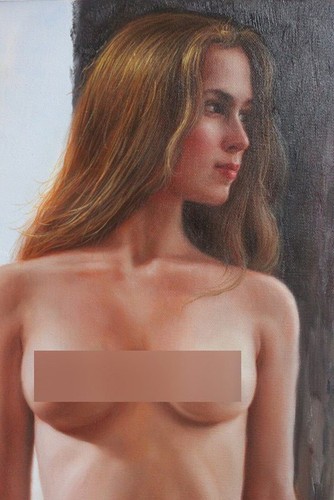 Portrait originale fille nue