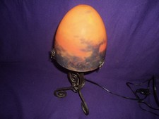 Lampe champignon art deco fer