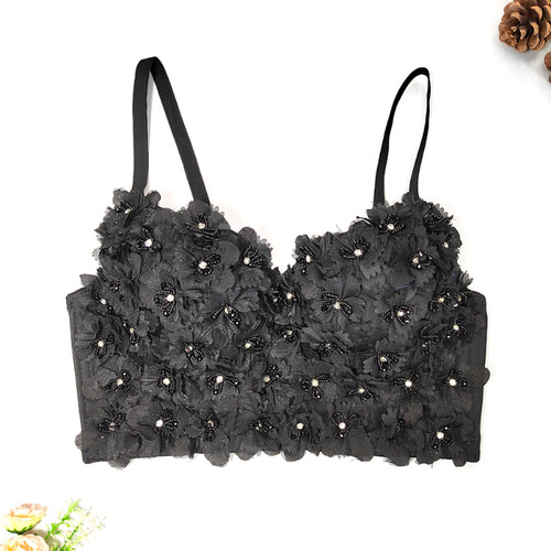 Femme fleur corset bustier - 3d,