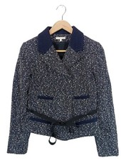 PAULE KA Manteau court Dames Manteau T EU 36 bleu-blanc élégant