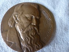 BRAHMS etc...LOT DE 3 MEDAILLES EN BRONZE  XIX ET DEBUT XXème