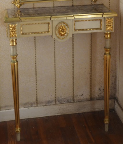 Console murale bois style - console,