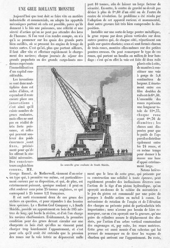 South shields une grue - south,