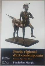 CéSAR BALDACCINI affiche originale exposition 1985