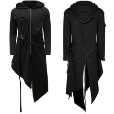 Hommes Rétro Médiéval Irrégulière Gothique Veste Cape Costume Halloween Fête