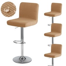 Housse de Tabouret de Bar avec Dossier Imperméable Couverture de Chaise Haute...