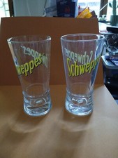 2 verres schweppes Yellow 
