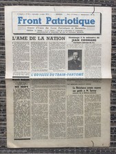 Le  journal Front Patriotique Belgique Résistances Léon Jeegers N° 6 J. Coomans 