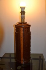 grand pied de lampe bois sculpté