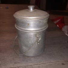 Cantine gamelle ouvrier Ancienne en aluminium deux compartiments