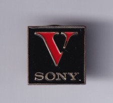 RARE PINS PIN'S .. TV RADIO MUSIQUE JAPON SONY FRANCE K7 VIDEO SYSTEME V SM ~FQ