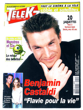 Magazine Télé K7 n° 994/2002,  Benjamin CASTALDI,  SHEILA.