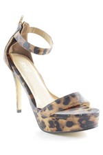 Escarpins à lanière Dames Escarpins T EU 40 brun noir-brun-beige imprimé animal
