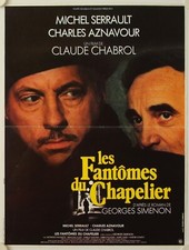 Affiche Cinéma FANTOMES DU CHAPELIER 1982 CHABROL Serrault Aznavour - 40x60