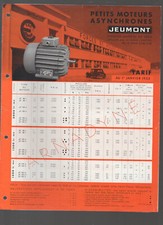 publicité vieux papiers Arnage : tarif JEUMONT janv 1955   (P49907)