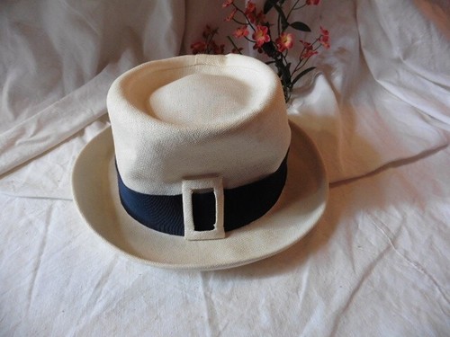 Ancien chapeau dame paille - dame, en