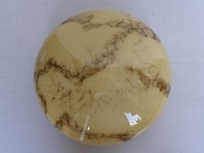 Age Rond Abat-Jour Rond Marbré Verre Art Déco 50er Années Ancienne Lampe D