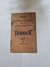 Catalogue Tarifs TERROT