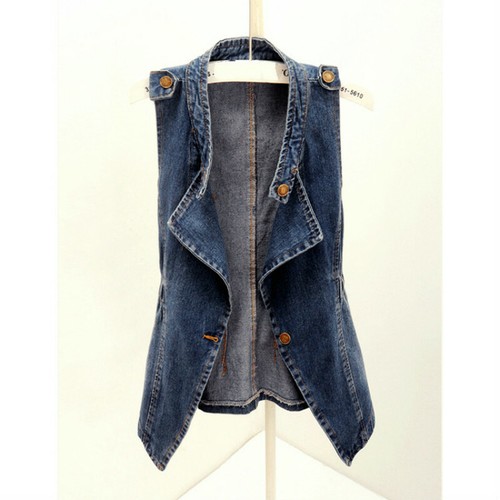 Femme gilet jeans sans manche - jeans,