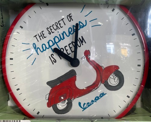 Horloge murale vespa rouge - vespa,