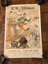 Superbe Affiche Lithographique De René William Thomas Impression Desjobert
