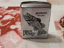 AUTHENTIQUE BRIQUET ESSENCE ZIPPO BRADFORD.PA MADE IN USA BLACK BASS SINCE 1932