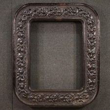 Cadre ancien italien en bois et plâtre meuble miroir tableau 19ème siècle