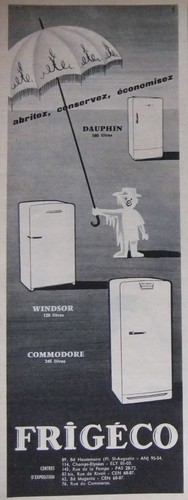 Publicité 1956 frigeco - publicitÉ,