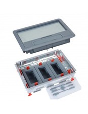 Kit boîte de sol complet supports horizontaux 12 modules tous types de sol LEGRA