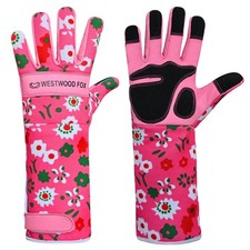 Gants de jardinage en cuir - Manches longues de protection pour avant-bras - ...
