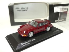PORSCHE 911 TURBO 964 1990 Bordeaux MINICHAMPS 1:43