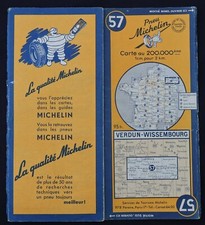 Carte MICHELIN old map 1952