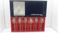 6 verres à vin Blanc cristal d'Arques modèle FLEURY taille épi 11,8 cl
