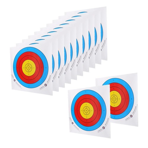 Feuilles papier cible - 12,