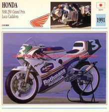 HONDA NSR 250 Grand Prix Luca CADALORA NS 250 R 1991 : Fiche Moto #000857