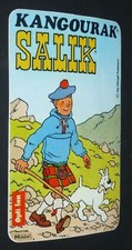 AUTOCOLLANT K-WAY KANGOURAK SALIK TINTIN & MILOU HERGE PUBLIART ILE NOIRE 1970