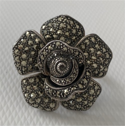 Bague grand format motif - format, rose