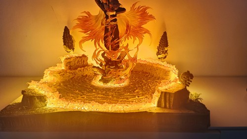 Decors diorama lampe dragon - decors,