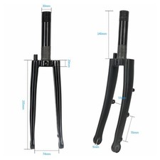 Pour Brompton Pour Vélo Pliable Accessoire Léger 74MM Fourche Fibre Carbone