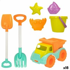 Set de jouets de plage Colorbaby 7 Pièces Camion [18 Unités]