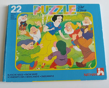 PUZZLE NATHAN WALT DISNEY BLANCHE NEIGE ET LES 7 NAINS  1985