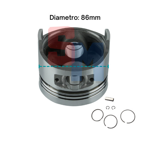 Piston complet yanmar l100 - complet,