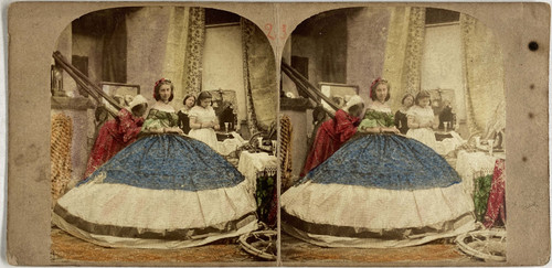 Femme crinoline palan à - crinoline,,