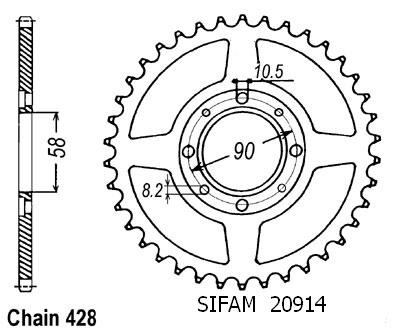 Couronne xls 125 1979 1987 - couronne, xls/xr