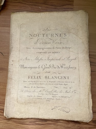 Blangini felice six nocturnes - blangini,