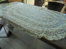 Nappe au crochet ronde ou