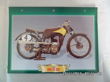CARTE FICHE MOTO DKW SS 350